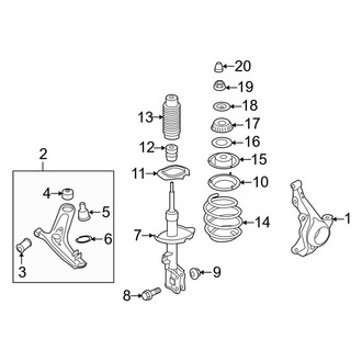 Kia OE - Front Suspension - Suspension Components