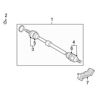Kia OE - Front Suspension - Drive Axles (Base Gas)