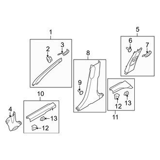 Kia OE - Pillars, Rocker & Floor - Interior Trim