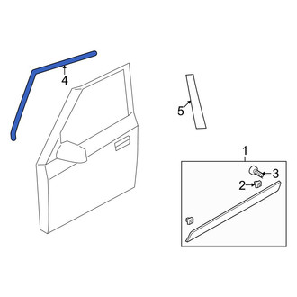 Kia OE - Front Left Upper Black Out Tape