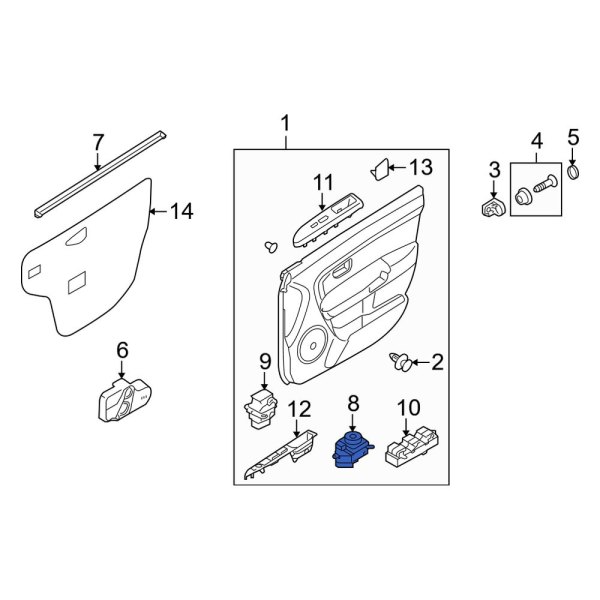 Door Mirror Switch