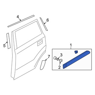 Kia OE - Rear Left Door Molding