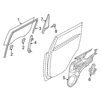 Kia OE - Rear Door - Glass & Hardware