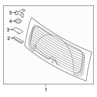 Kia OE - Lift Gate - Glass