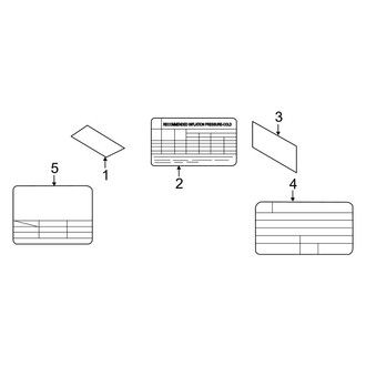 Kia OE - Information Labels - Labels (Base / + / E)