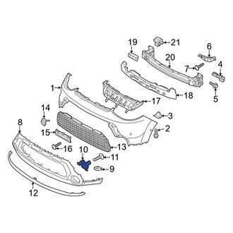 Kia OE - Front Left Bumper Cover Spacer Panel