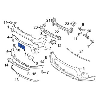 Kia OE - Front License Plate Bracket
