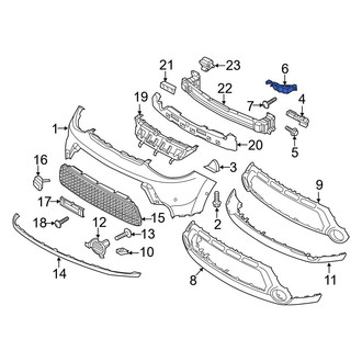 Kia OE - Left Inner Bumper Cover Bracket
