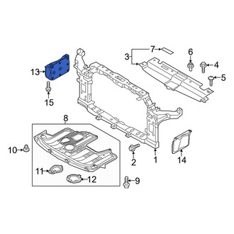 Kia OE - Front Right Radiator Support Side Panel