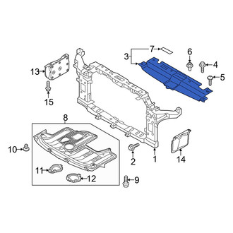 Kia OE - Front Upper Radiator Support Access Cover