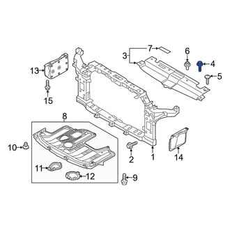Kia OE - Radiator Support Access Cover Bolt