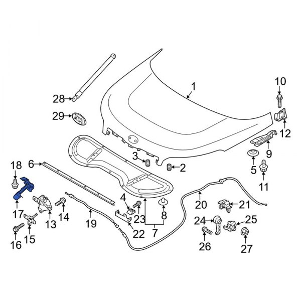 Hood Release Handle