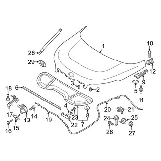 Kia OE - Hood & Grille - Exterior Trim (Base / ! / +)