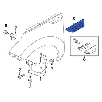 Kia OE - Front Right Fender Molding