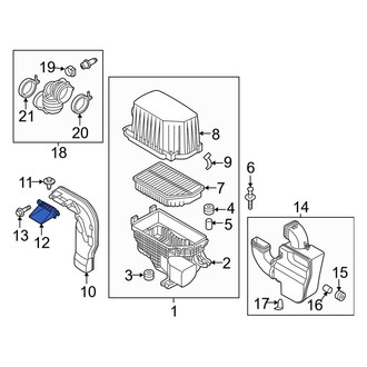 Kia OE - Engine Air Intake Hose Debris Screen