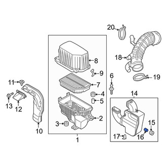 Kia OE - Air Filter Housing Sleeve