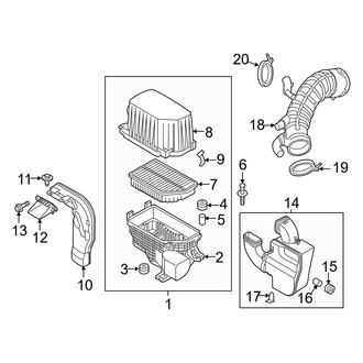 Kia OE - Engine / Transaxle - Air Intake (A Engine VIN Character Gas)