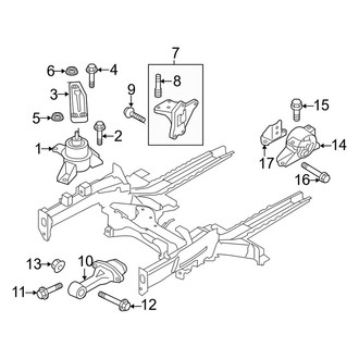 Kia OE - Engine / Transaxle - Engine & Transmission Mounting (1.6L Gas)