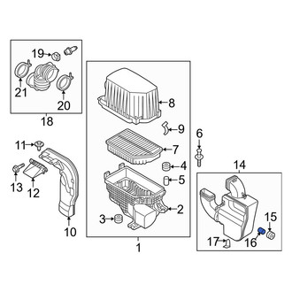 Kia OE - Air Filter Housing Sleeve