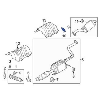 Kia OE - Rear Exhaust Muffler Gasket