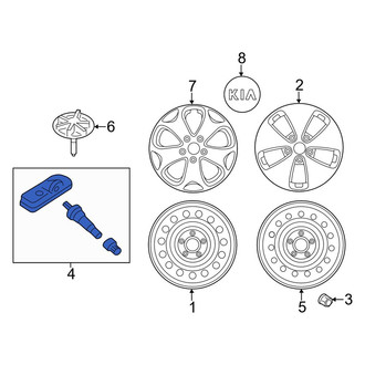 Kia OE - Tire Pressure Monitoring System (TPMS) Sensor