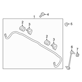 Kia OE - Front Suspension - Stabilizer Bar & Components