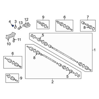Kia OE - Front CV Joint Nut