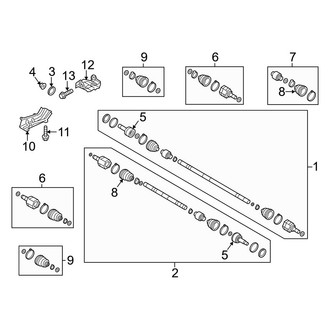 Kia OE - Front Suspension - Drive Axles (! / +)