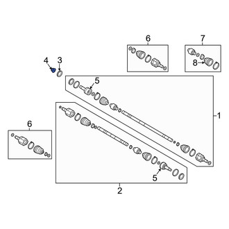 Kia OE - Front CV Joint Nut