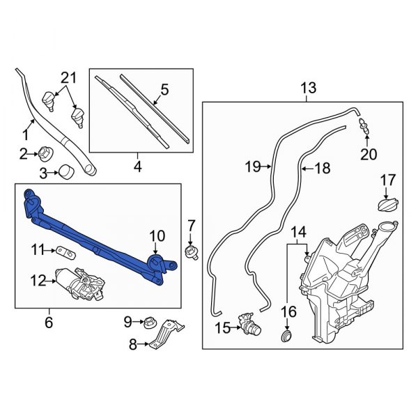 Windshield Wiper Linkage