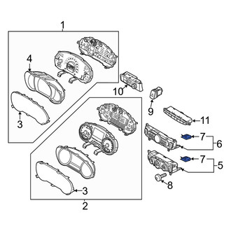 Kia OE - HVAC Temperature Control Panel Clip