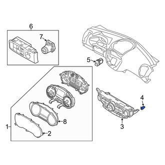 Kia OE - HVAC Temperature Control Panel Clip