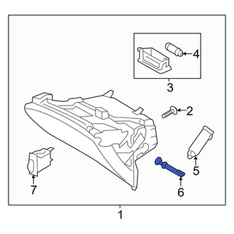 Kia OE - Front Glove Box Door Hinge Pin