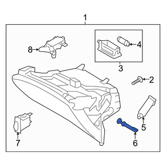 Kia OE - Front Glove Box Door Hinge Pin
