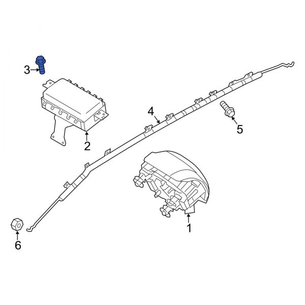 Instrument Panel Air Bag Screw