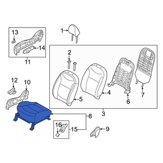 Kia OE - Front Right Seat Cushion Foam