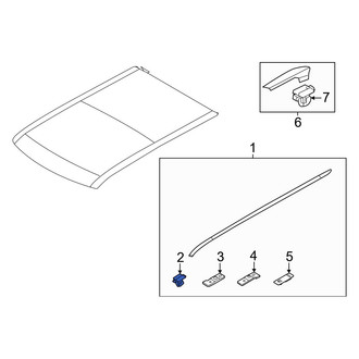 Kia OE - Roof Molding Clip
