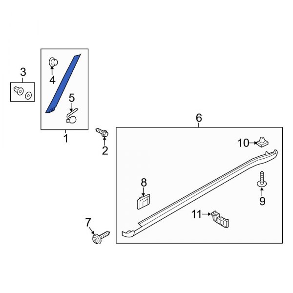 Body A-Pillar Trim Panel