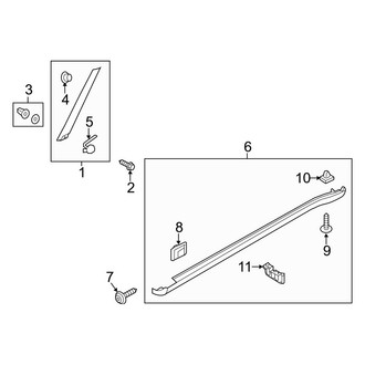 Kia OE - Pillars, Rocker & Floor - Exterior Trim (Base / + / E)