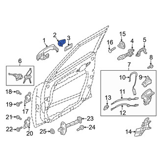 Kia OE - Front Left Exterior Door Handle Cover