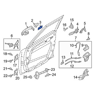 Kia OE - Front Exterior Door Handle Pad