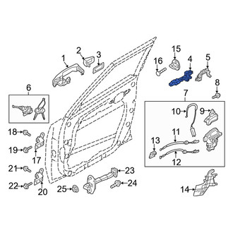 Kia OE - Front Left Exterior Door Handle Base