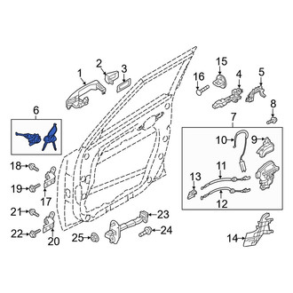 Kia OE - Front Left Door Lock Cylinder