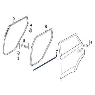 Kia OE - Rear Right Door Belt Molding