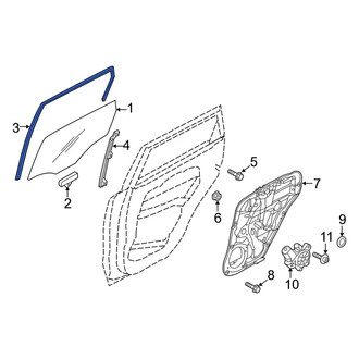 Kia OE - Rear Right Window Channel