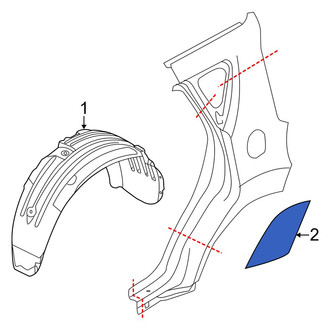 Kia OE - Rear Left Stone Guard