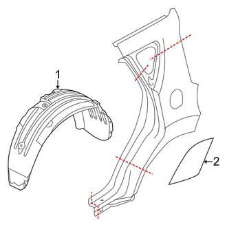 Kia OE - Quarter Panel - Exterior Trim (Base / + / E)