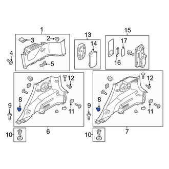 Kia OE - Kick Panel Retainer