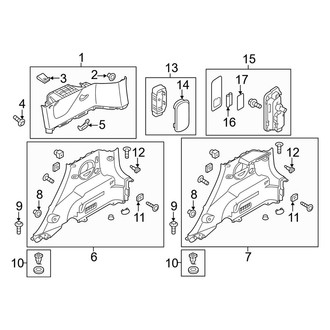 Kia OE - Quarter Panel - Interior Trim (Base / ! / +)