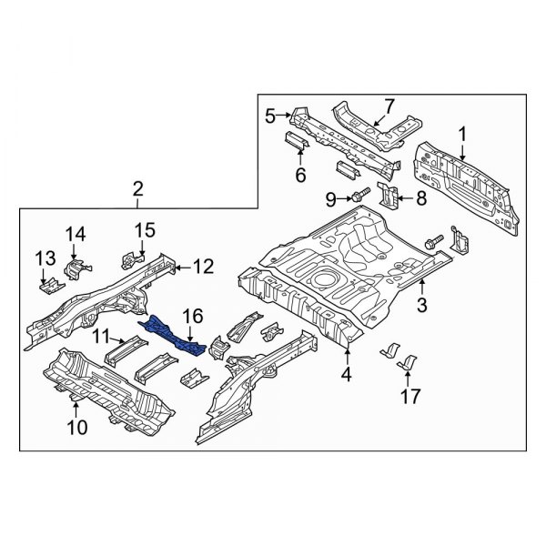 Floor Pan Crossmember